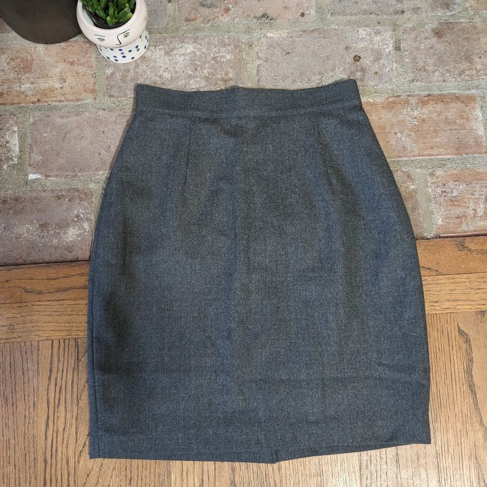 United Colors of Benetton Grey Wool Skirt